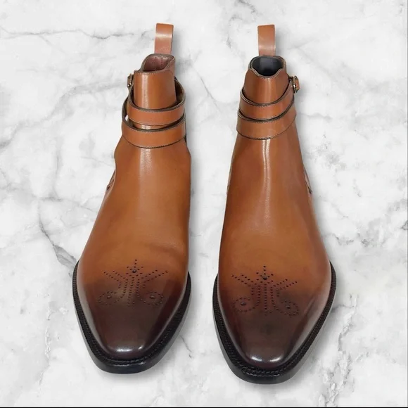 ** Sold** Louis Vuitton Premium Strap Boots - Picture 2 of 10